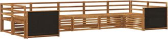 vidaXL Conjunto De Sof&aacute;s De Exterior 7 Uds. Natural Vidaxl