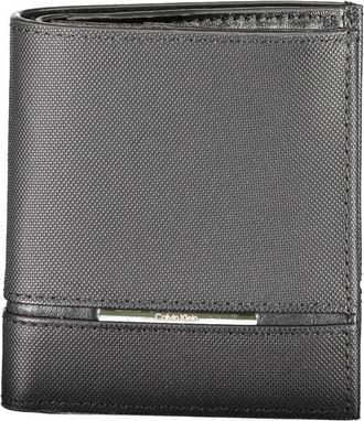 Calvin Klein Leren Portemonnee - Heren - Portefeuilles - Zwart - ONE Size - Leer - Accessoires