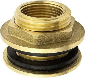 OEM Raccordo A Muro In Acciaio Inox-ottone Da 1/2 Pollice (15/21), Raccordo Passaparete Per Rubinetti, Serbatoi Per La Raccolta Dellacqua Piovana, Conteni