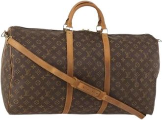 Louis Vuitton Pre-owned Weekend Bags, female, Brown, Size: ONE SIZE Pre-owned Keepall 60 Boston Bag