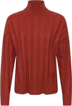 Inwear Tessiw Kellsie Pullover - Dames - Coltruien - Rood - M - Wol - Truien & Vesten