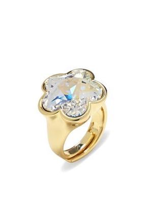 Eye Candy Los Angeles Elin Flower Statement Ring in Gold at Nordstrom Rack