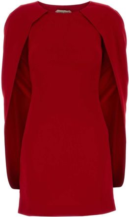 Alberta Ferretti Alberta Ferretti Red Stretch Crepe Mini Dress