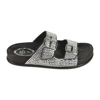 Rene Caovilla Sliders, female, Gray, 3 UK, Elegant Sandals for Women