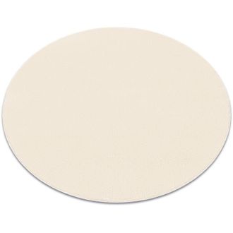 RugsX Rugsx - Alfombra De Lavado Moderna Lindo Circulo Crema, Antideslizante, Peluda Beige Circulo 200 Cm