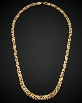 Italian Gold, Inc 14K Italian Gold Graduated Byzantine Necklace