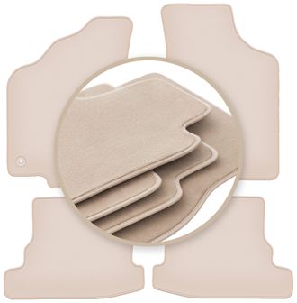 OEM Alfombrillas Beige Premium Para Volkswagen Polo Iii Fl 6n2 Hatchback, Sedan, Classic 1999-2001