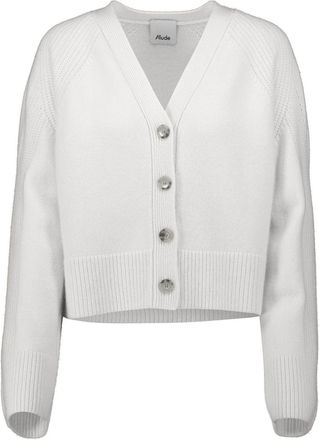 Allude buttoned v-neck cardigan - women - Fabric - L - White
