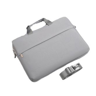 Generic Laptop Bag Laptop Handbag Case 11 12 13.3 14 15.6 Inch Portable Cover Waterproof Notebook Bag Computer Briefcase For Men(Grey,15-15.6inch)