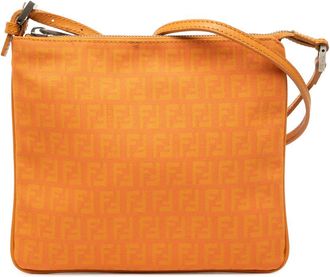 Fendi Pre-owned Fendi Zucchino Canvas Crossbody Ladies 2370 BT047 KU7 048