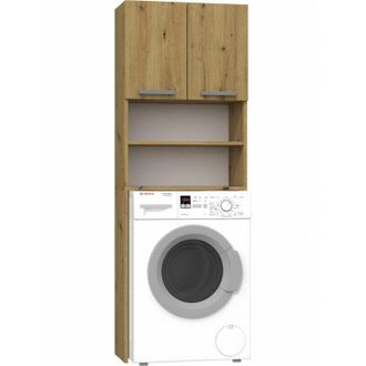 Topeshop Como - Mueble para lavadora - 64x183x30cm - &Aacute;rea de almacenamiento para lavarropas ba&ntilde;o - Estilo moderno