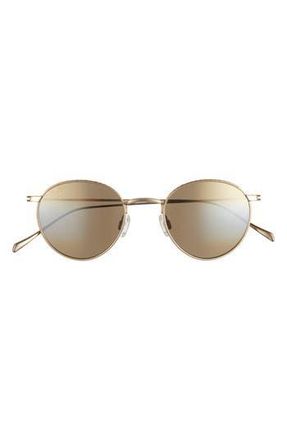 Maui Jim 48mm Core Round Polarized Sunglasses in Gold Gold Bronze at Nordstrom Rack