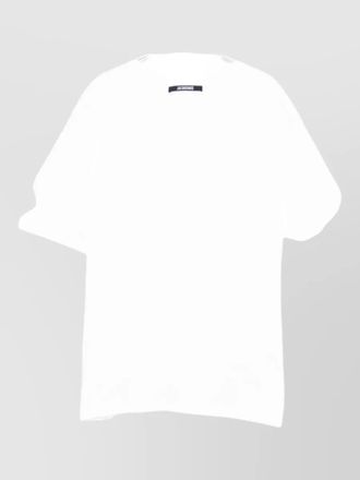 Jacquemus silk cotton short-sleeve round-neck t-shirt
