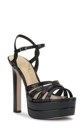 Jessica Simpson Itzari Ankle Strap Platform Sandal in Black 03 at Nordstrom Rack, Size 9.5
