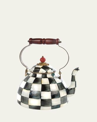 MacKenzie-Childs Courtly Check Three-Quart Tea Kettle