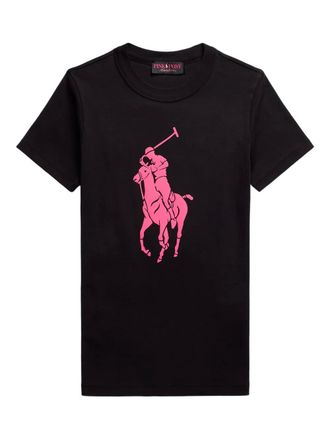 Polo Ralph Lauren T-shirt girocollo Pink Pony - Nero