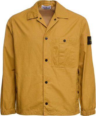 Stone Island Cotton Ripstop Logo Patch Overshirt