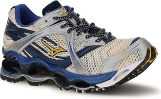 Mizuno Mens Wave Prophecy 1 Sneakers Artisans Gold Upper: Fabric; Sole: Rubber Artisans