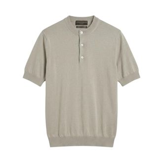 FILIPPO DE LAURENTIIS Polo Shirts, male, Beige, Size: XL Serafino Tricot