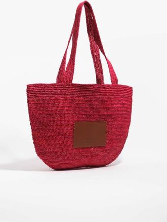 Bimba & Lola Woven Shoulder Bag in Red at Nordstrom