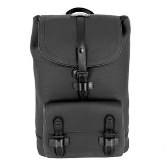 Louis Vuitton Black Leather Backpack (Pre-Owned)