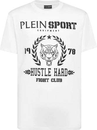 Plein Sport T-shirt met ronde hals - Heren - Sportshirts - Wit - XL - Katoen - Fitness