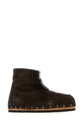 Magliano Mens Dark Brown Suede Ankle Boots Md77_77 Stivali