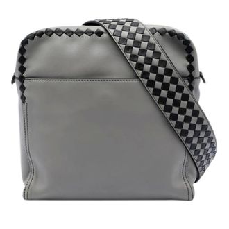 Bottega Veneta Pre-owned Vintage Crossbody Bag - Dames - Pre-owned - Grijs - Maat: ONE Size Leer