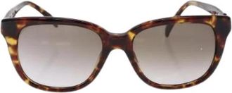 Gucci Pre-owned Plastic Zonnebril - Dames - Vintage Accessoires - Bruin - ONE Size - Vintage
