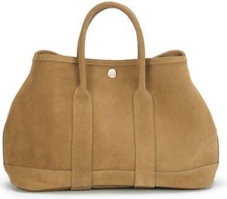Ezra Arthur Audrey Nubuck Suede Leather Top Handle Bag in Sand at Nordstrom
