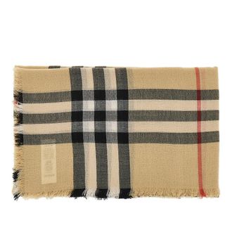 Burberry Check wool scarf Man One Size