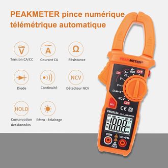 OEM Pinza Amperim&eacute;trica Digital, Mult&iacute;metro, Amper&iacute;metro, Comprobador De Voltaje, Medidor De Corriente Alterna De 600 A Para Electricistas, Voltaje Ca/cc,