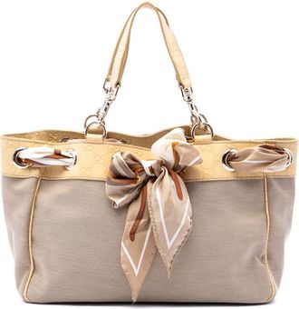 Gucci Pre-owned Gucci Medium Guccissima Trimmed Canvas Positano Tote Ladies PGAXDANZ50KU8A20