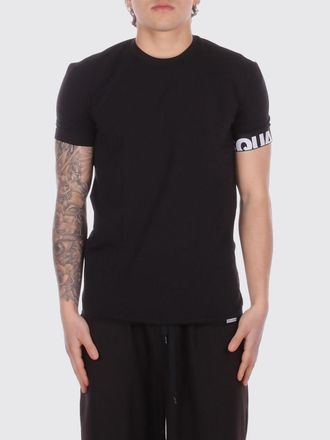 Dsquared2 T-shirt in cotone con banda logo Dsquared2