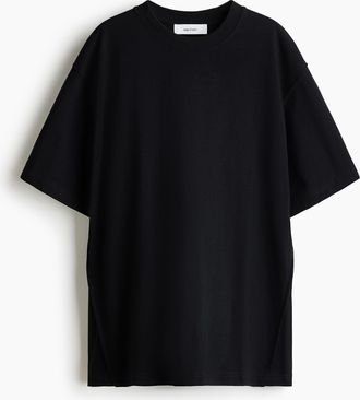 H&M T-Shirt in Loose Fit - Schwarz