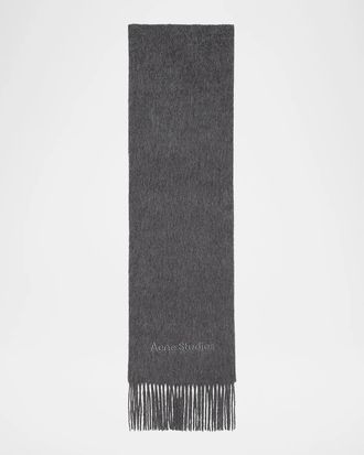 Acne Studios Vinnie Alpaca-Wool Fringe Scarf