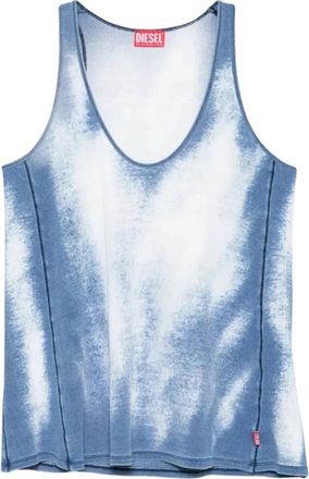 Diesel T-Carol Top - Dames - Tops zonder mouwen - Blauw - M - Tops