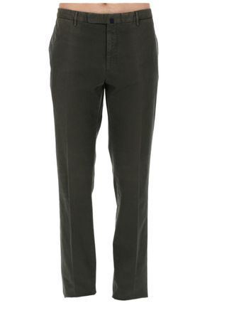 Incotex Green Straight-Leg Cotton-Blend Chinos