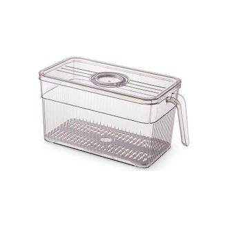 OEM Caja De Almacenamiento Para Refrigerador, Juego De 1, Caja De Almacenamiento Para Refrigerador Con Tapa Y Asa, Contenedor Para Frutas Y Verduras, Orga