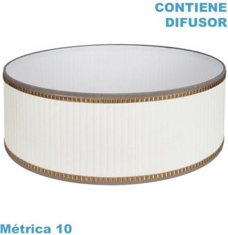 Fabrilamp Pantalla Colgante Soprano M10 Beis 60dx60dx23h Difusor Incluido