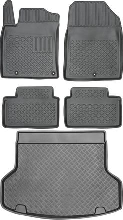 OEM Juego De Alfombrillas Para Hyundai I30 Iii Kombi (2016-2019) - Alfombrilla Para Coche + Alfombrilla Para Maletero