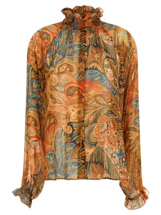 Etro Multicolor Silk Womens Blouse