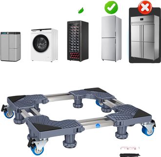 OEM Base Para Lavadora, Tama&ntilde;o Ajustable, Alta Capacidad De Carga, Gris