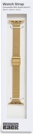 Nordstrom Rack Mesh Strap Apple Watch Watchband in Gold at Nordstrom Rack