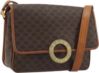 Celine Pre-owned Cross Body Bags, female, Brown, Size: ONE SIZE Pre-owned Vintage Shoulder Bag