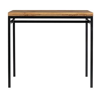 Miliboo Mesa Alta Industrial En Mango Y Metal Negro Ypster
