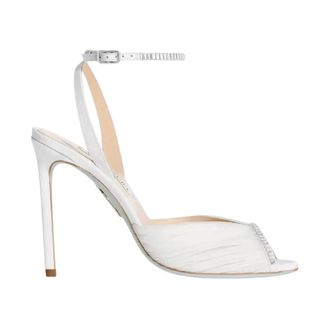 Aquazzura High Heel Sandals, female, White, Size: 8 1/2 US Be Mine Sandal 105