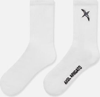 Axel Arigato Bee Bird Tube Socks in White at Nordstrom, Size Medium
