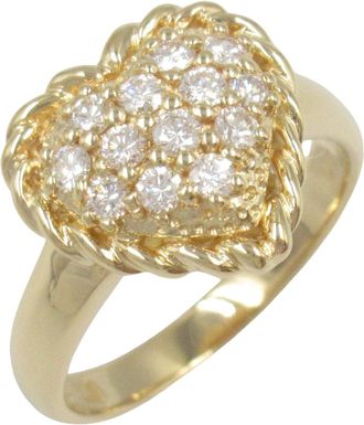 Seiko Clear yellow yellow gold (18K) Band Ring (Pre-Owned)