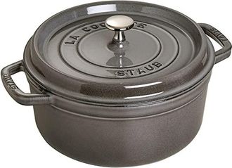 Staub Cocotte 12cm Round Graphite Grey, Cast Iron